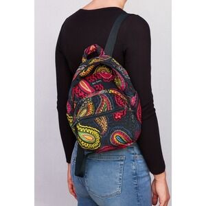 Vera Bradley Backpack‎ Colorful Paisley Pattern Small Travel Bag